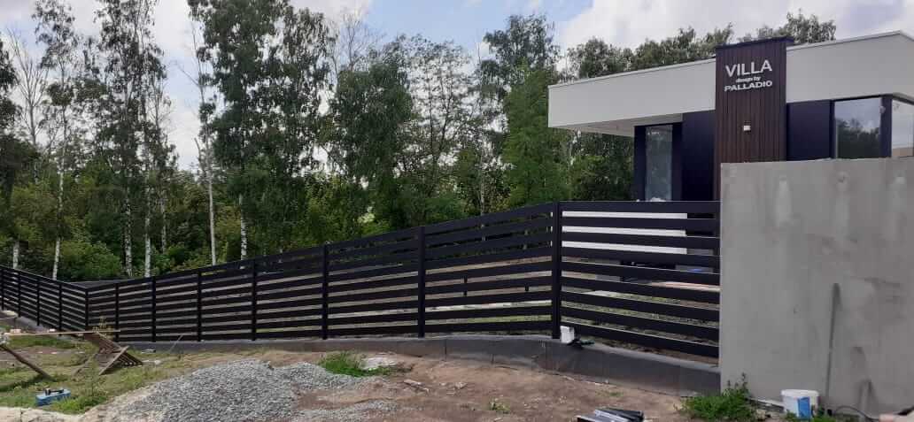 Забор-ранчо из металлопланкена 48м RAL9005 Черный МАТТЕ фото 2 в Йошкар-Оле