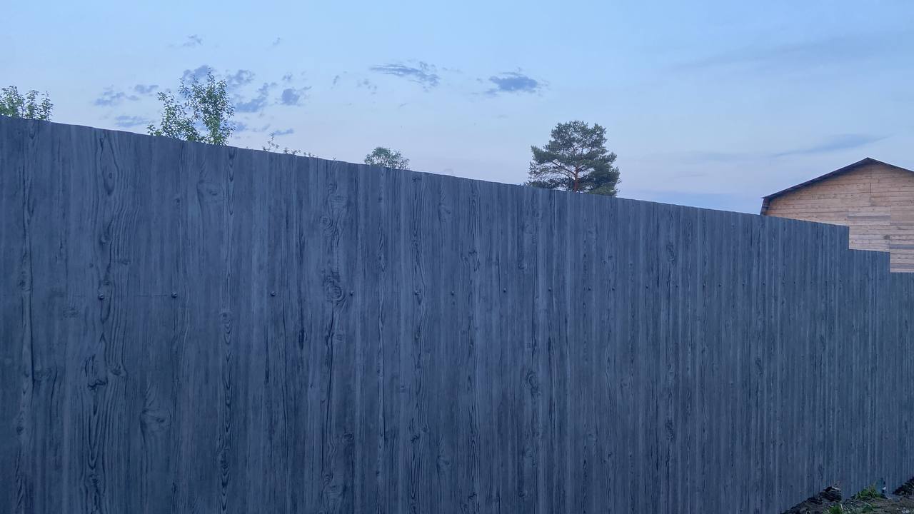 Забор из профнастила НС-10 42м Светлая Береза SteelArt фото 4 в Йошкар-Оле
