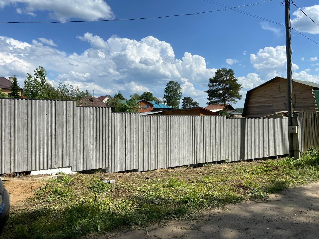 Забор из профнастила НС-10 42м Светлая Береза SteelArt фото 8 в Йошкар-Оле