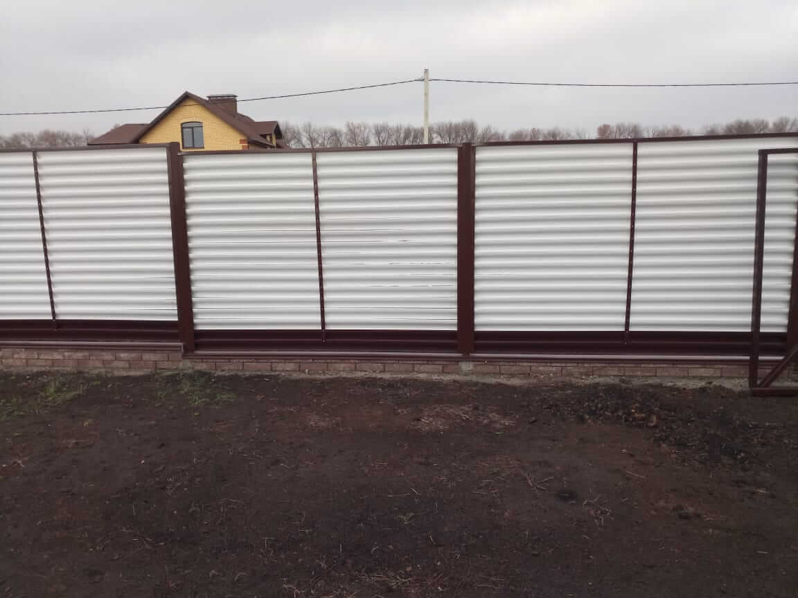 Забор-жалюзи 22м RAL9003/9003 Белый двусторонний фото 1 в Йошкар-Оле